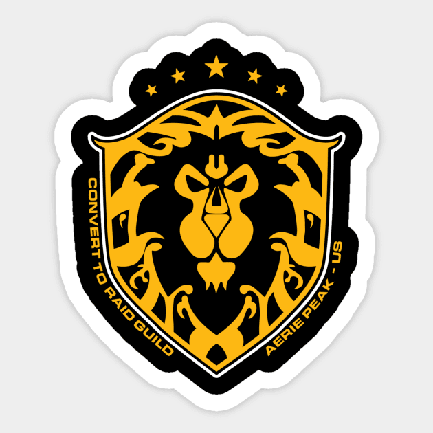 Convert to Raid - Shield Design Sticker by Signals Media